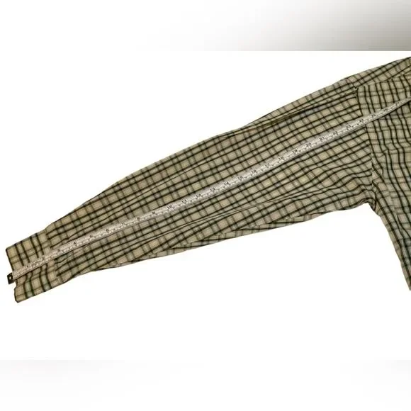 Maxini Sport Men Shirt Medium (16 1/4) Plaid Long Sleeves Button Up Casual shirt - Picture 9 of 15